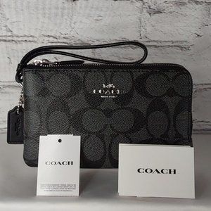 Coach Black Wristlet Clutch